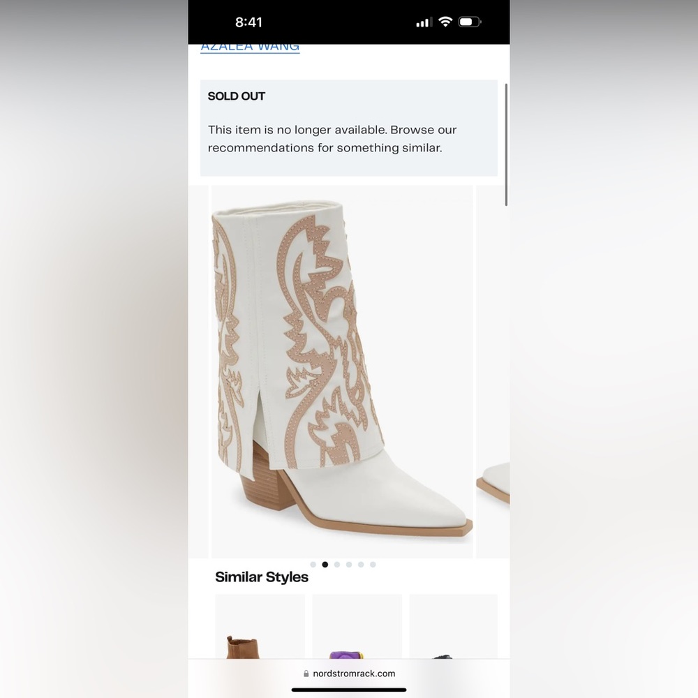 White cowboy boots